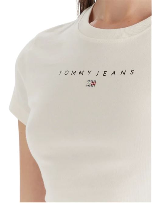 T-shirt in cotone nera Tommy Jeans | DW0DW21550YBH